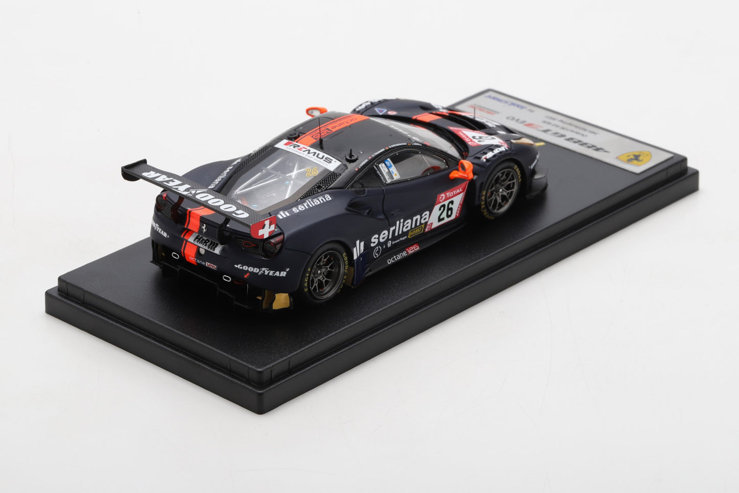 Looksmart LSRC097 1/43 Ferrari 488 GT3 EVO No.26 octane126 AG 24H Nürburgring 2021B. Grossmann - S. Trummer - J. Hirschi - L. Ludwig