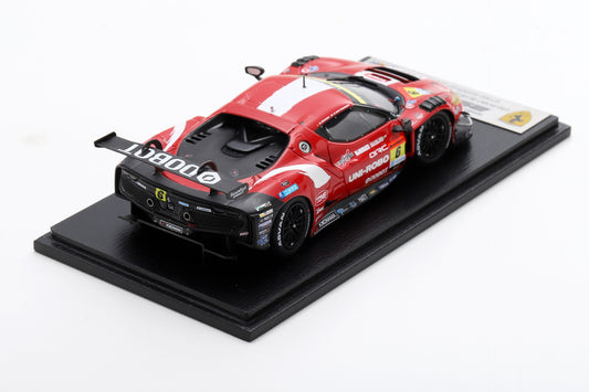 Looksmart LSRC184 1/43 UNI-ROBO BLUEGRASS FERRARI No.6 Team LeMans GT300 SUPER GT 2024 Y. Katayama - R. Merhi Muntan