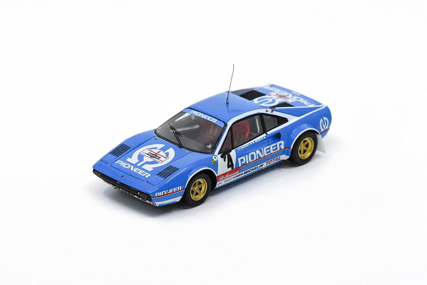 【2024年9月発売予定】 Looksmart LSVI06 1/43 Ferrari 308 Gr 4 No.4 Winner TDF 1982 J.C Andruet - "Biche"