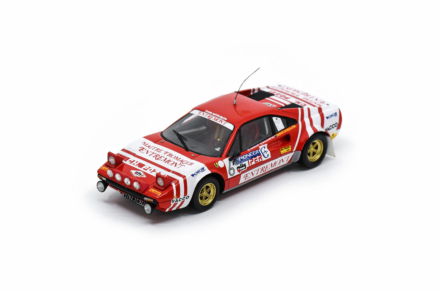 【2024年9月発売予定】 Looksmart LSVI08 1/43 Ferrari 308 Gr 4 No.6 Winner 4 regioni Rally 1981 J.C Andruet - E. Denise