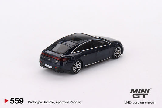 MINI GT MGT00559-R 1/64 メルセデス ベンツ EQS 580 4MATIC ナチュラルブルーメタリック(右ハンドル)