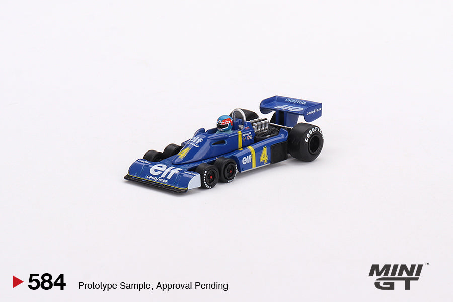 MINI GT MGT00584-L 1/64 ティレル P34 スウェーデンGP 1976 2位入賞車 #4 Patrick Depailler