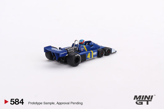 MINI GT MGT00584-L 1/64 ティレル P34 スウェーデンGP 1976 2位入賞車 #4 Patrick Depailler