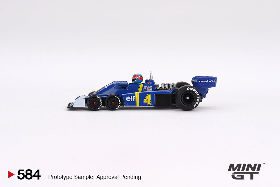 MINI GT MGT00584-L 1/64 ティレル P34 スウェーデンGP 1976 2位入賞車 #4 Patrick Depailler