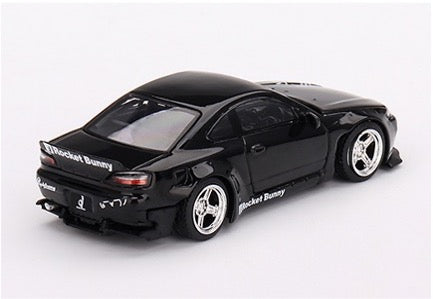 MINI GT MGT00602-R 1/64 Rocket Bunny Nissan シルビア(S15) ブラックパープル(右ハンドル)