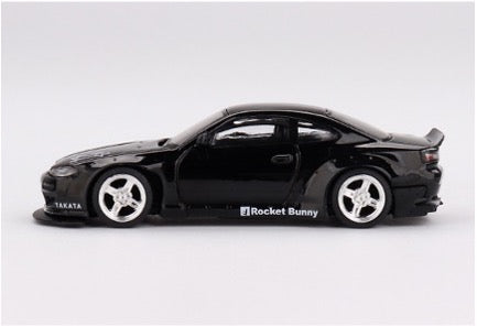 MINI GT MGT00602-R 1/64 Rocket Bunny Nissan シルビア(S15) ブラックパープル(右ハンドル)