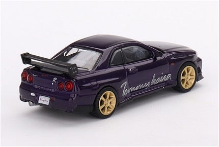 MINI GT MGT00616-R 1/64 Nissan スカイライン GT-R R34 トミーカイラ R-z ミッドナイトパープル(右ハンドル)