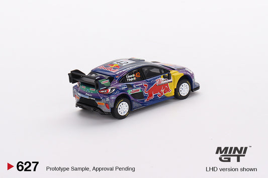 MINI GT MGT00627-L1/64 フォード Puma Rally1 ラリー・イタリア サルディニア 2022 2位入賞車 #42 M-Sport Ford WRT(左ハンドル)