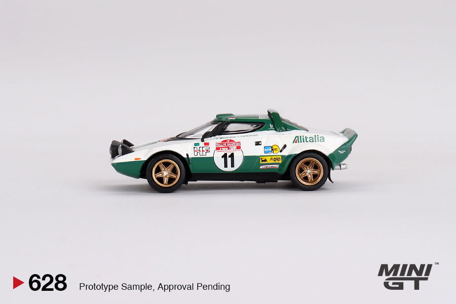 MINI GT MGT00628-L 1/64 ランチア ストラトス HF ラリー・サンレモ 1975 優勝車 #11(左ハンドル)