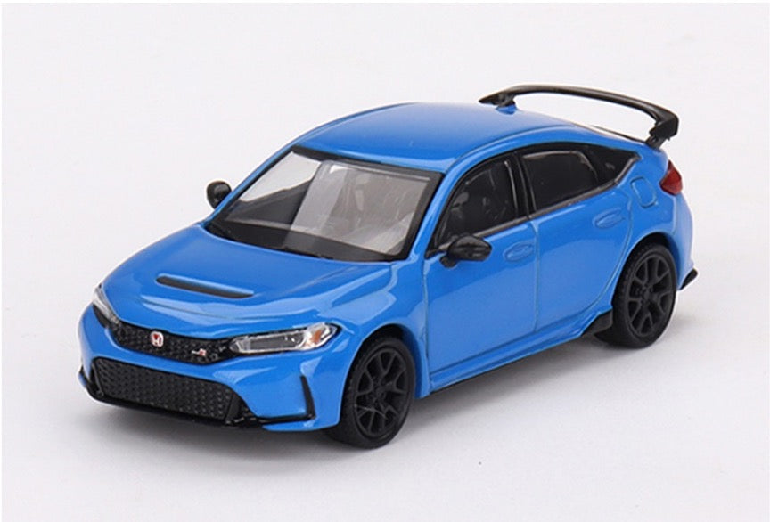 MINI GT MGT00637-L1/64 Honda シビック Type R 2023 ブーストブルーパール(左ハンドル)