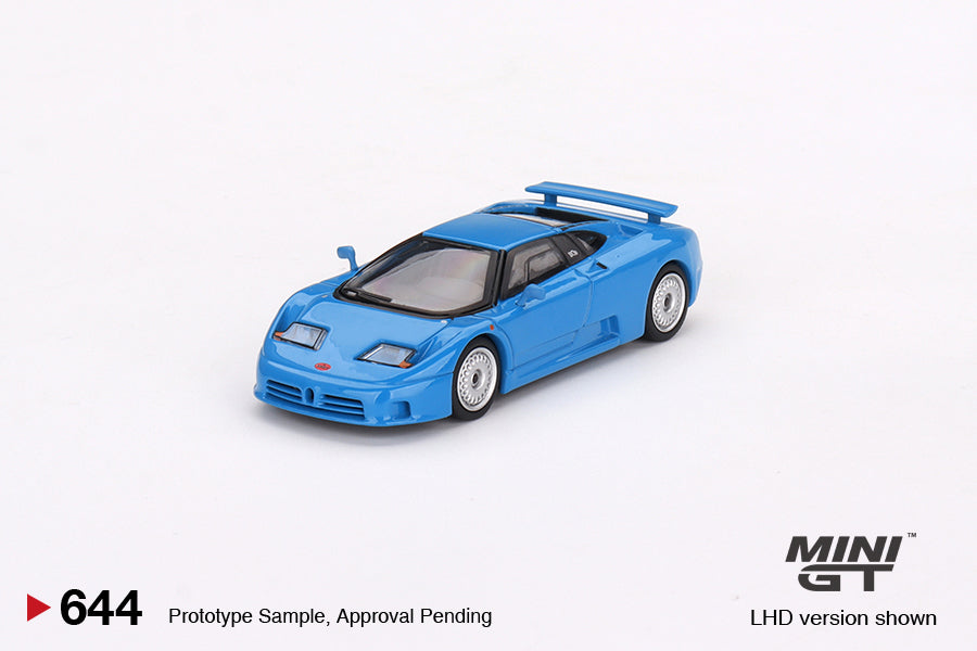 MINI GT MGT00644-L1/64 ブガッティ EB110 GT ブルー ブガッティ(左ハンドル)