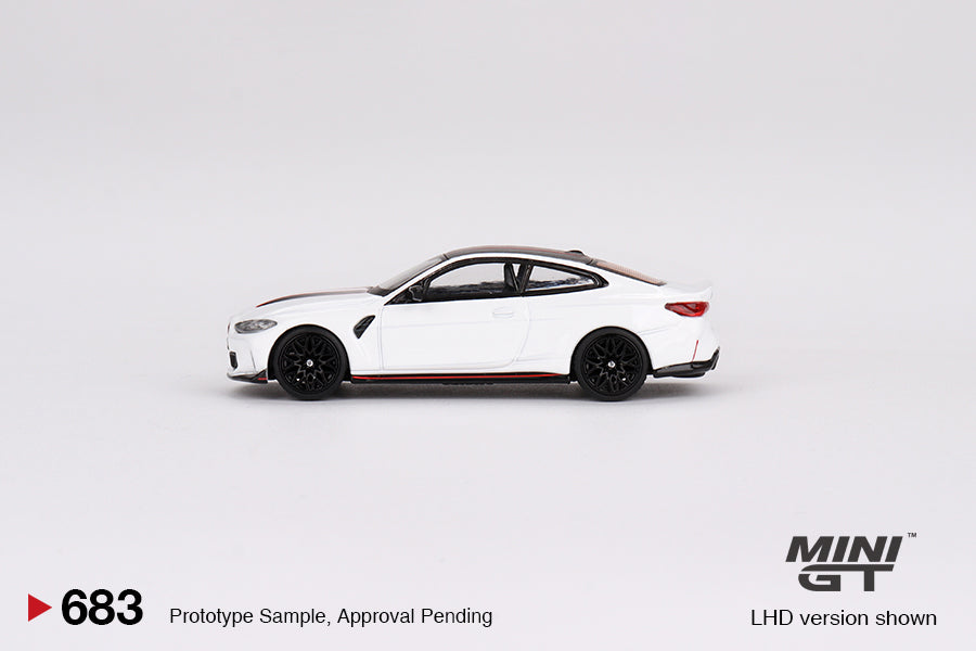 MINI GT MGT00683-L 1/64 BMW M4 CSL アルピンホワイト(左ハンドル)