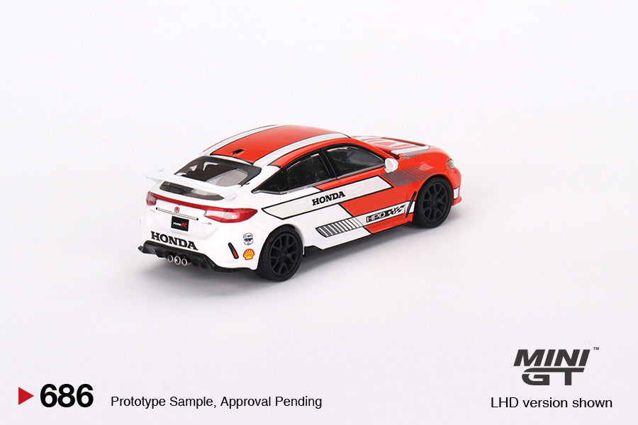 MINI GT MGT00686-L 1/64 Honda シビック Type R 2023 #1 ペースカー レッド (左ハンドル)
