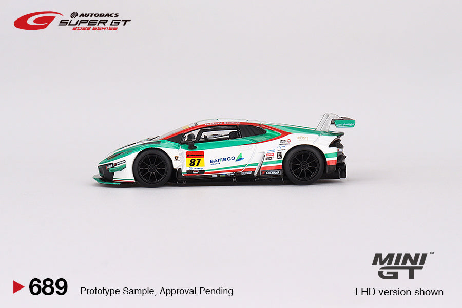 MINI GT MGT00689-L 1/64 ランボルギーニ ウラカン GT3 EVO SUPER GTシリーズ 2023 #87 "Bamboo Airways Lamborghini GT3" JLOC(左ハンドル)日本限定