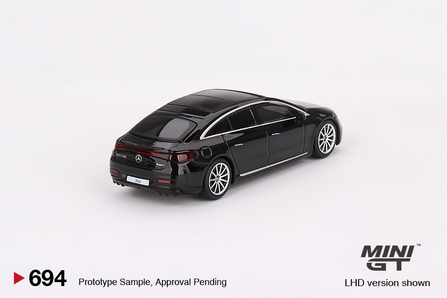 MINI GT MGT00694-L 1/64 メルセデス ベンツ EQS 580 4MATIC ブラック(左ハンドル)