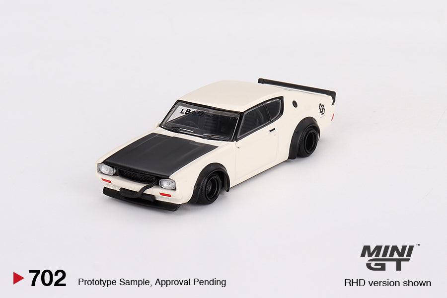 MINI GT MGT00702-R 1/64 Nissan スカイライン ケンメリ リバティーウォーク ホワイト(右ハンドル)