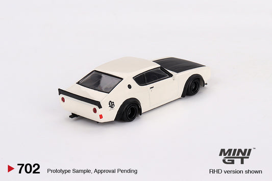 MINI GT MGT00702-R 1/64 Nissan スカイライン ケンメリ リバティーウォーク ホワイト(右ハンドル)
