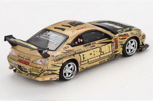 MINI GT MGT00714-BL 1/64 Nissan シルビア (S15) Top Secret D1GP(右ハンドル)