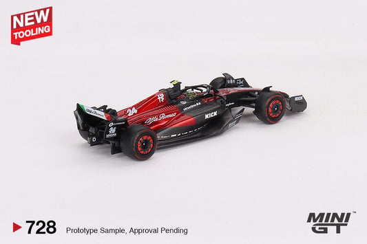 MINI GT MGT00728-L 1/64 アルファロメオ F1 C43 2023 #24 オーストラリアグランプリ Zhou Guanyu