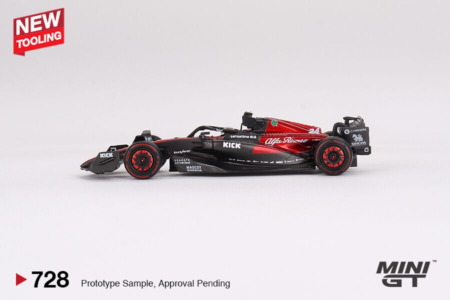 MINI GT MGT00728-L 1/64 アルファロメオ F1 C43 2023 #24 オーストラリアグランプリ Zhou Guanyu