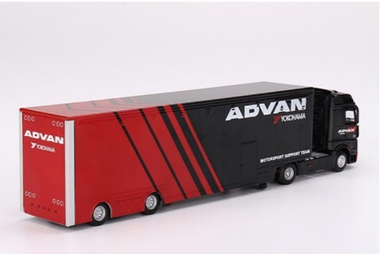 MINI GT MGT00741-R 1/64 メルセデス ベンツ アクターズ w/ レーシングトランスポーター “ADVAN”(右ハンドル)