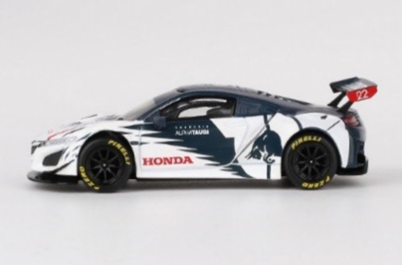 MINI GT MGT00761-L 1/64 ホンダ NSX GT3 EVO レッドブル フォーミュラ ニュルブルクリンク 2023 アルファタタウリ 角田 裕毅(左ハンドル)