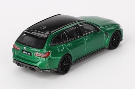 MINI GT MGT00764 1/64 BMW M3 コンペティション ツーリング アイルオブマングリーンメタリック(左ハンドル)