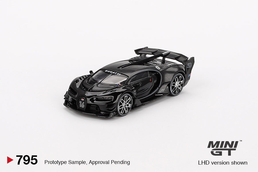 MINI GT MGT00795-L 1/64 ブガッティ ビジョン グランツーリスモ ブラック(左ハンドル)
