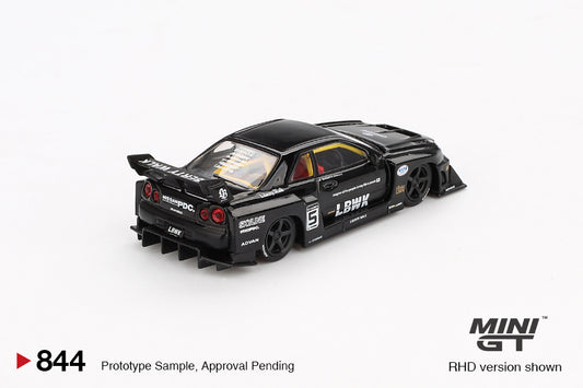 MINI GT MGT00844-R 1/64 Nissan LB-ER34 Super Silhouette スカイライン ブラック(右ハンドル)