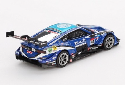 MINI GT MGT00850-BL 1/64 Nissan Z GT500 SUPER GTシリーズ 2023 #24 "REALIZE CORPORTATION ADVAN Z" KONDO RACING(左ハンドル)