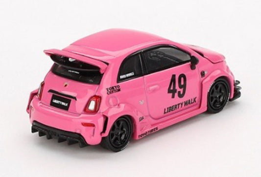 MINI GT MGT00851 1/64 アバルト 595 LB-WORKS x Abas Works ピンク