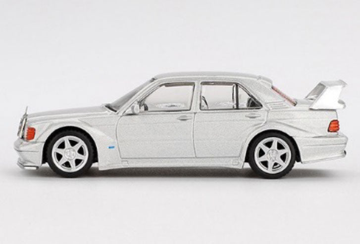 MINI GT MGT00852-L 1/64 メルセデス ベンツ 190E 2.5-16 エボリューション II アストラルシルバー(左ハンドル)