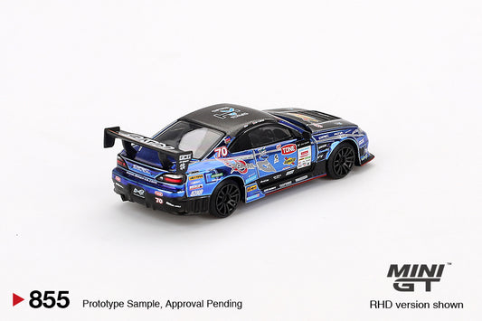 MINI GT MGT00855-BL 1/64 Nissan シルビア (S15) D1 GP 2023 #70 D-MAX RACING(右ハンドル) 日本限定