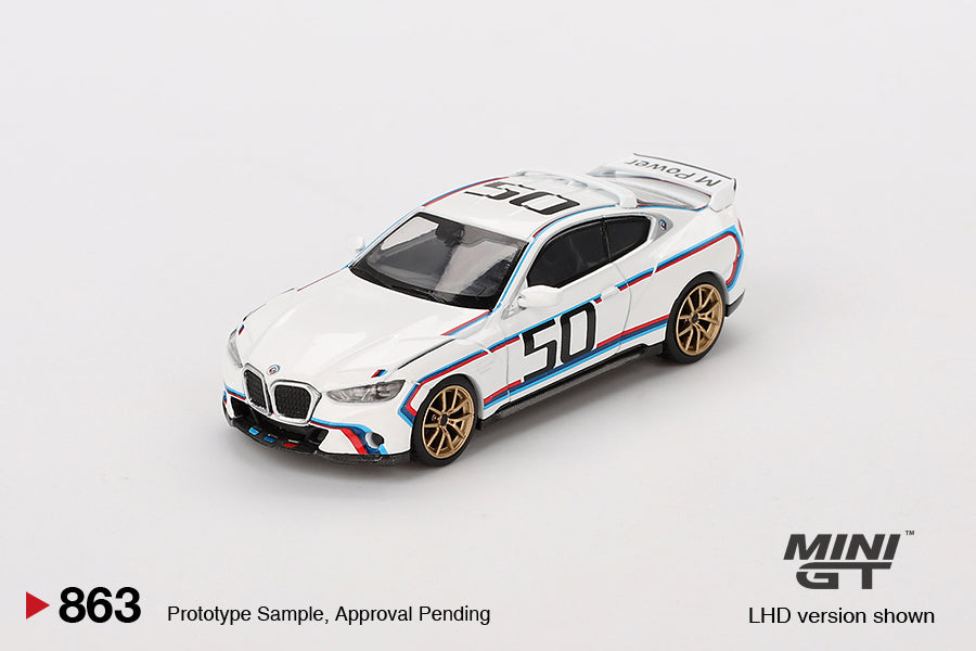 MGT00863-L 1/64 BMW 3.0 CSL ホワイト 左ハンドル [ダイキャストミニカー]