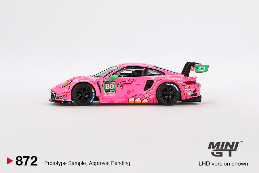 MINI GT MGT00872-L 1/64 ポルシェ 911 GT3 R IMSA バージニア Roxy 2023 #80 AO Racing