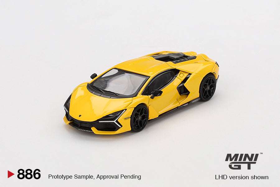 MINI GT MGT00886-L1/64 ランボルギーニ レヴエルト ジャッロ(左ハンドル)