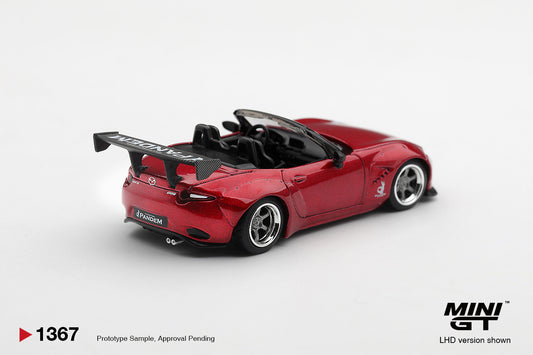 【2026年12月以降発売予定】 MINI GT MGT01367-R 1/64 Pandem マツダ ミアータ MX-5 Kodo レッド (右ハンドル)
