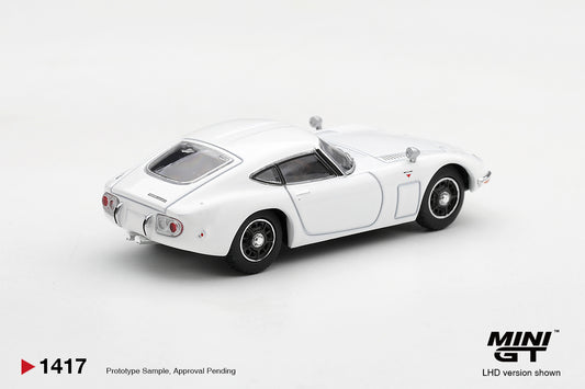 【2027年2月以降発売予定】 MINI GT MGT01417-L 1/64 Toyota 2000GT Pegasus White LHD