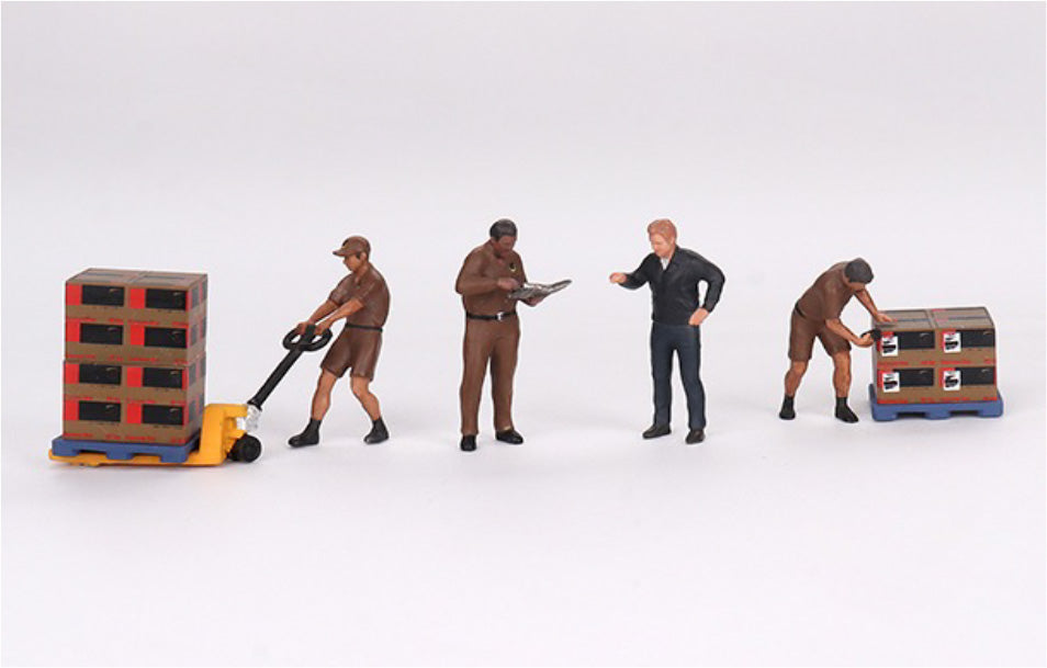 MINI GT MGTAC30 1/64 フィギュア UPS ドライバー&ワーカーズ