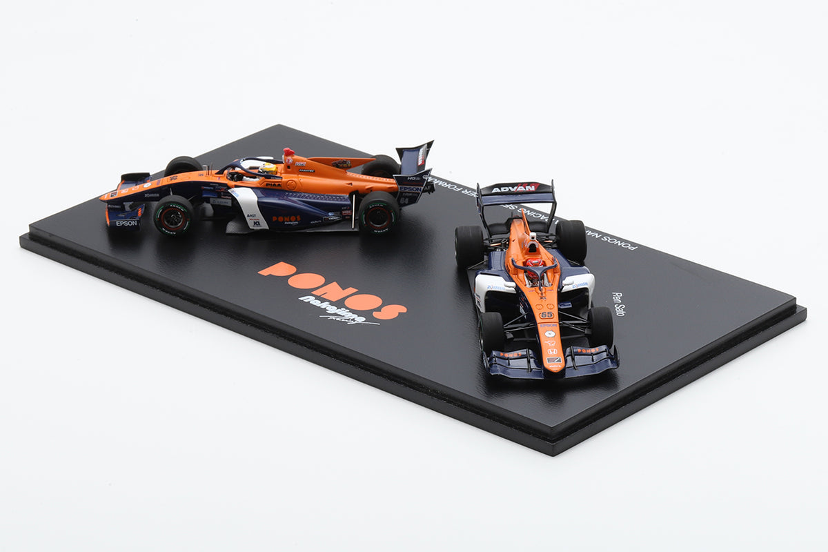 PONOS NAKAJIMA RACING #64 山本 尚貴 #65 佐藤 蓮 2台セット SUPER FORMULA 2024 SF23 Spark NR2024-01 1/43