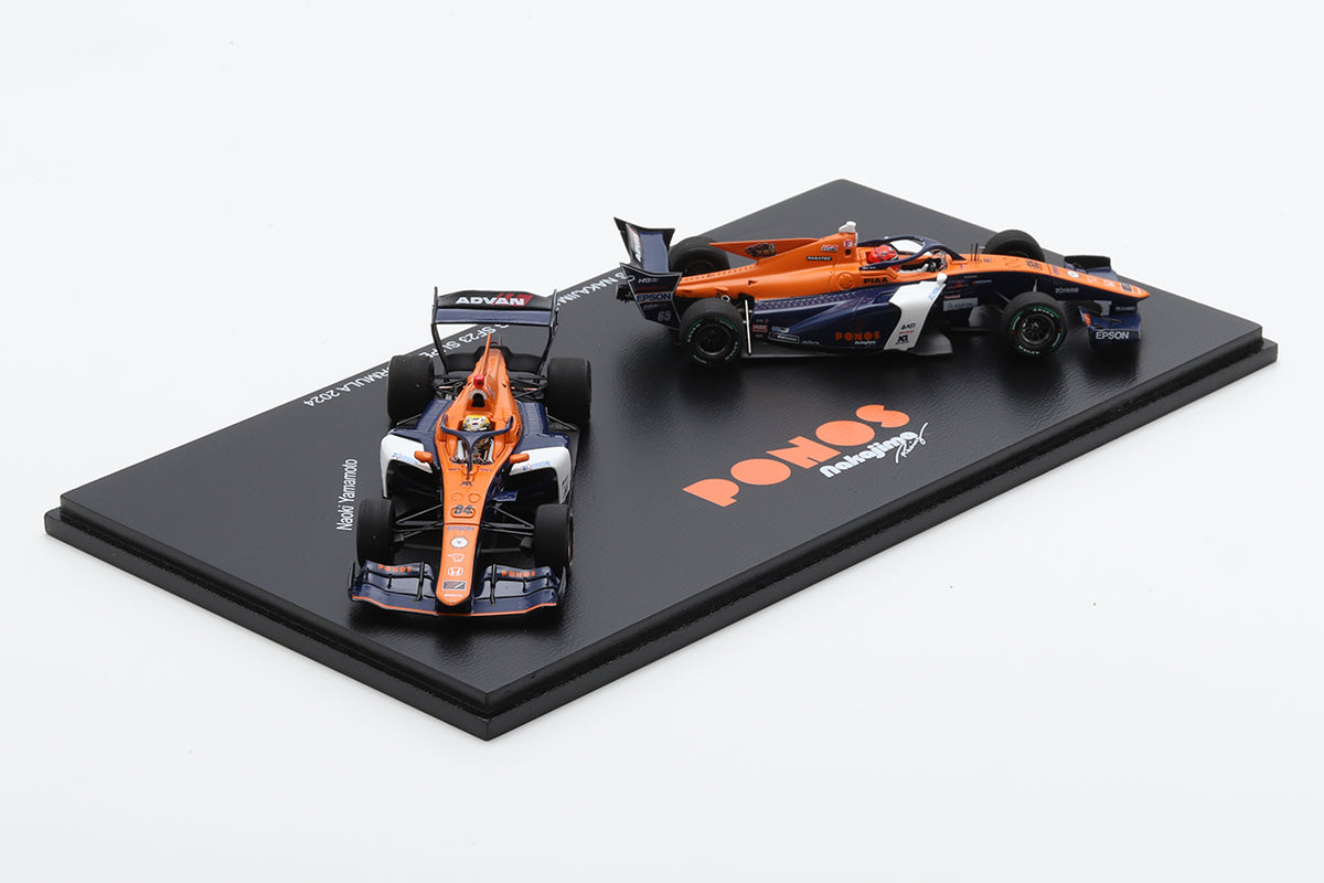 PONOS NAKAJIMA RACING #64 山本 尚貴 #65 佐藤 蓮 2台セット SUPER FORMULA 2024 SF23 Spark NR2024-01 1/43