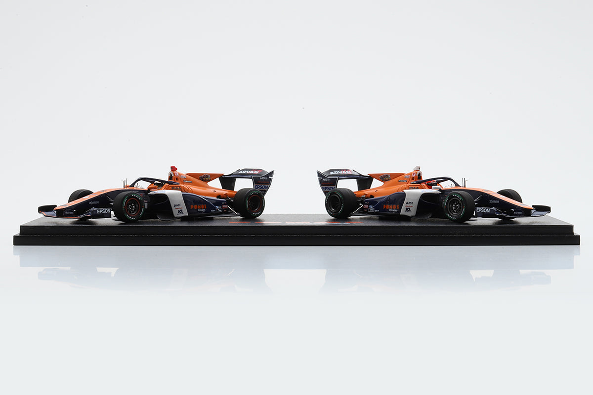 PONOS NAKAJIMA RACING #64 山本 尚貴 #65 佐藤 蓮 2台セット SUPER FORMULA 2024 SF23 Spark NR2024-01 1/43