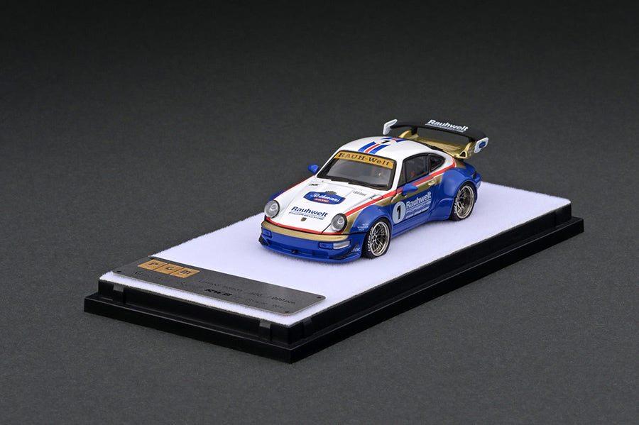 PGM-640008-1 1/64 RWB 964 White/Blue #1 – Racing Models