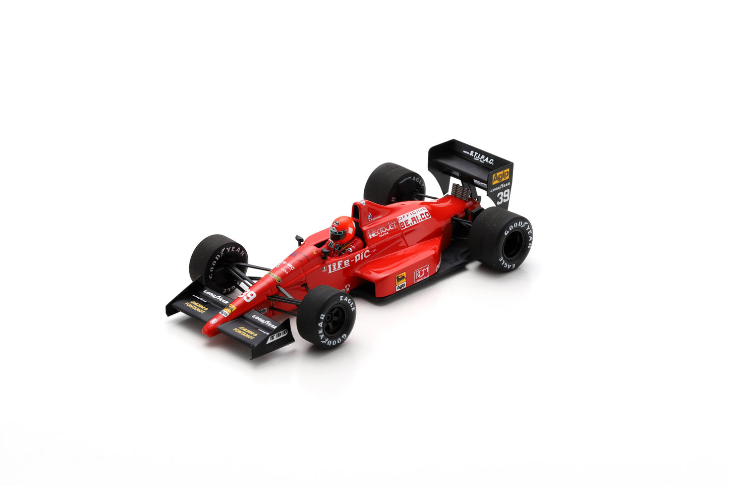 Spark S3924 1/43 Life L190 Judd No.39 Pre-practice Portugal GP 1990 Bruno Giacomelli