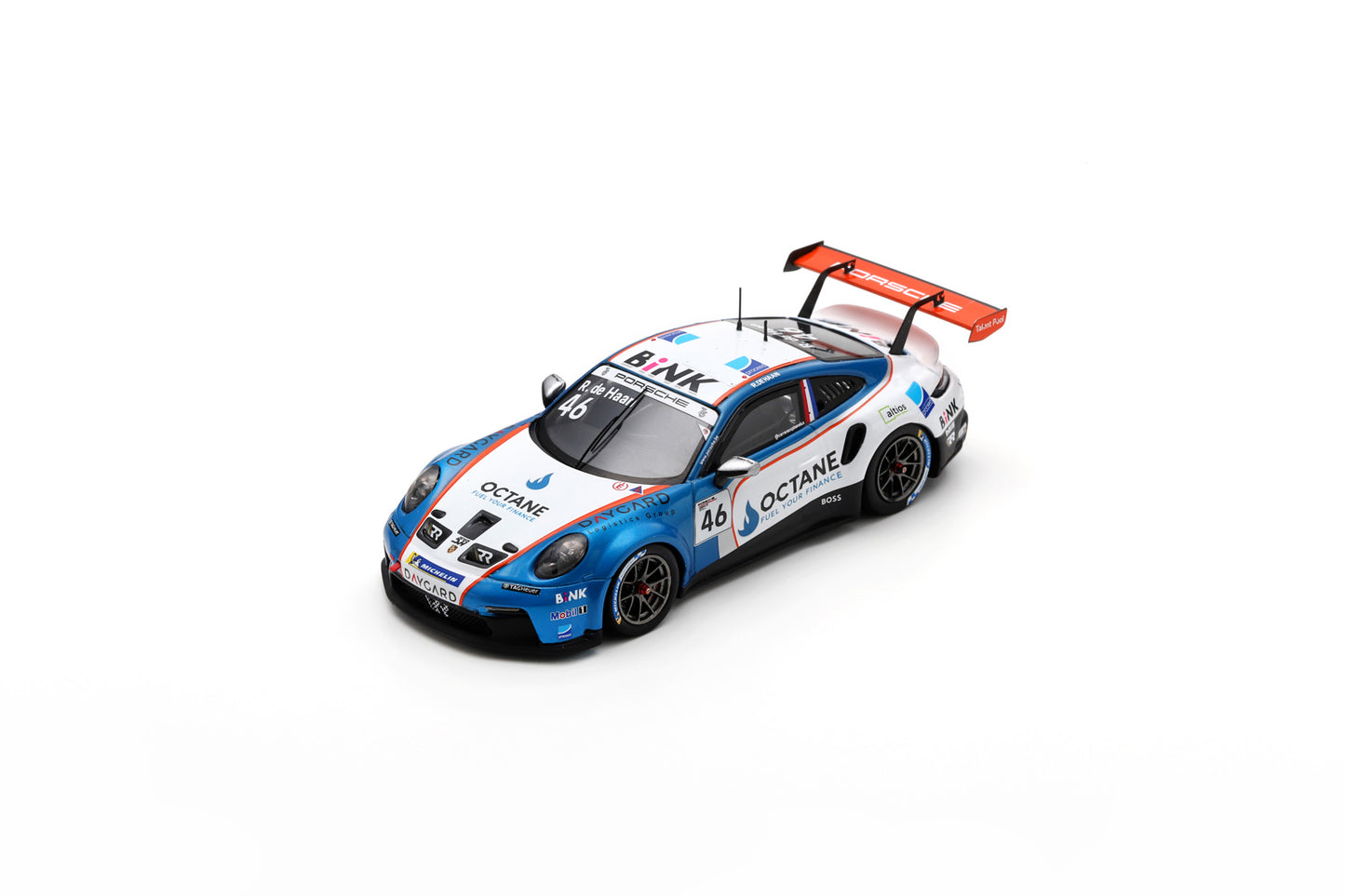 Spark S5667 1/43 Porsche 911 GT3 Cup No.46 Porsche Carrera Cup Benelux Champion 2023 Robert de Haan
