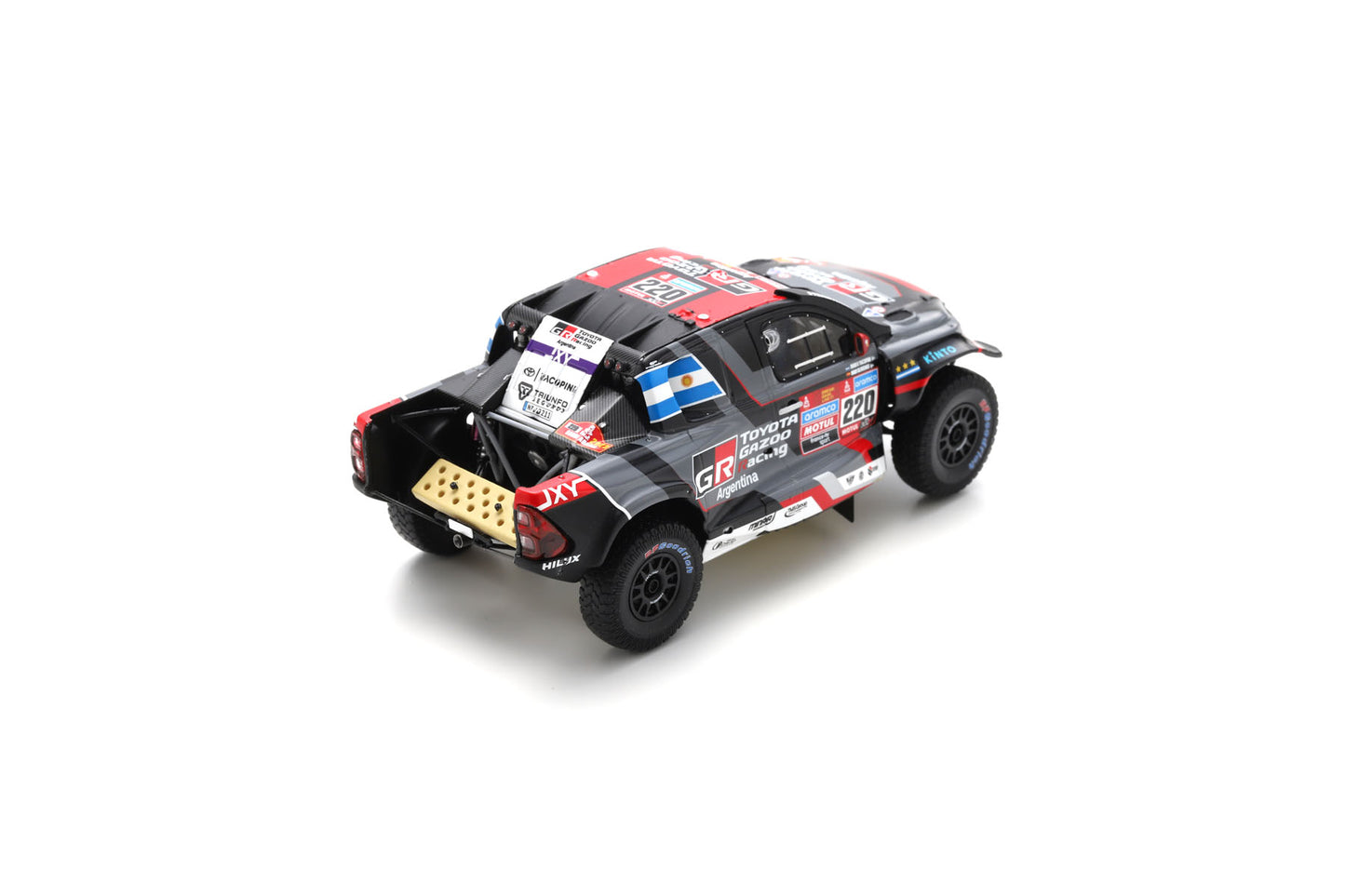 Spark S5887 1/43 TOYOTA HILUX No.220 7th Dakar Rally 2023 J. Cruz Yacopini - D. Oliveras Carreras