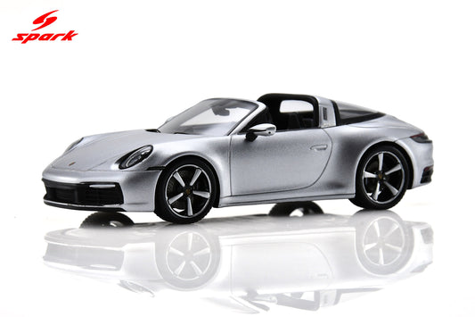 Spark S6128 1/43 Porsche 911 Targa 4S (992) - GT Silver