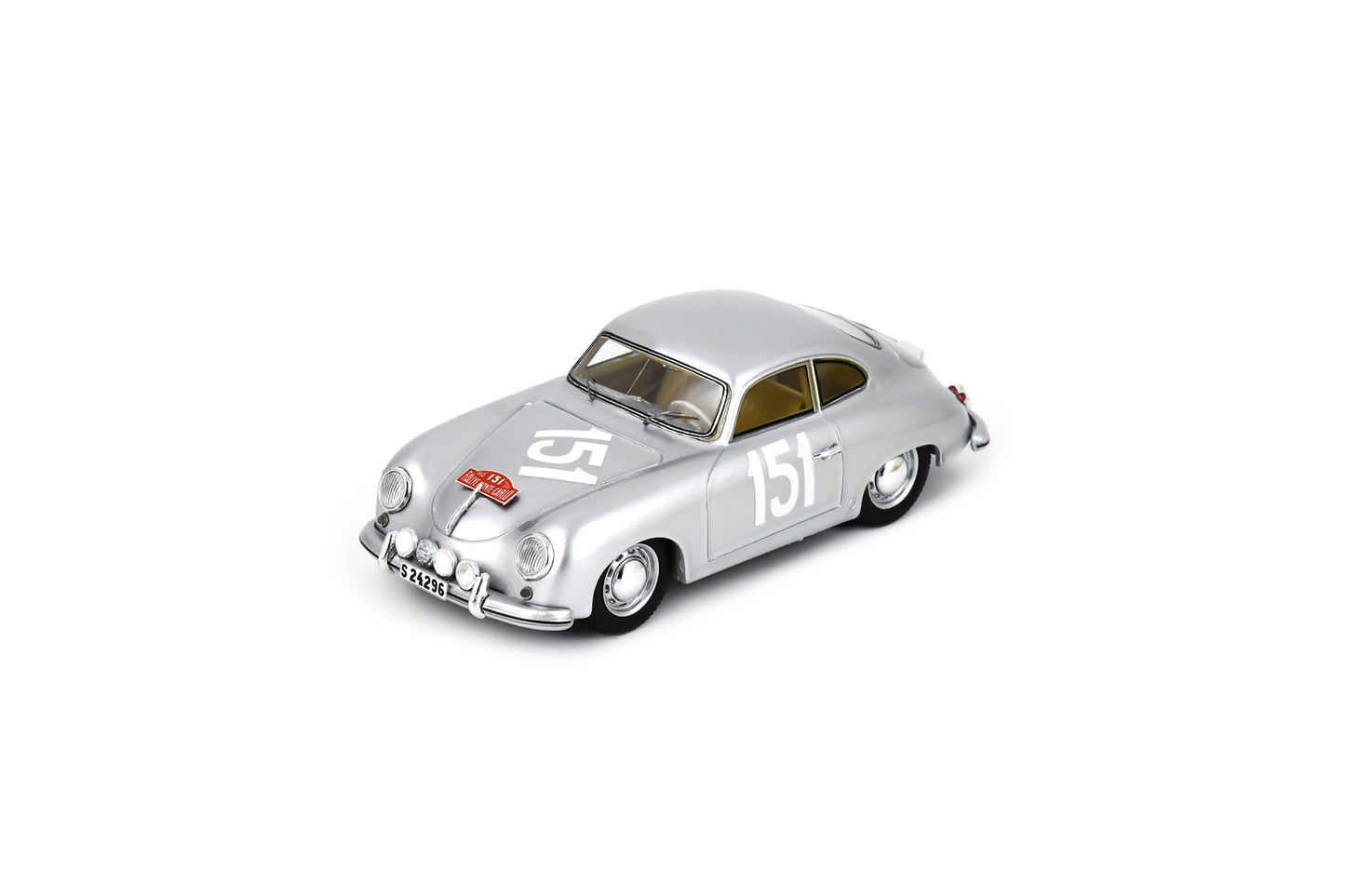 Spark S6135 1/43 Porsche 356 1300 No.151 Monte Carlo Rally 1955 C.A. Johansson - G. Jensen