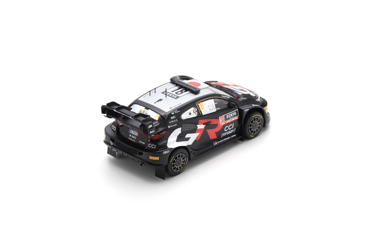 Spark S6874 1/43 TOYOTA GR Yaris Rally1 HYBRID No.18 TOYOTA GAZOO Racing WRT 2nd Rally Safari 2024 T. Katsuta - A.Johnston