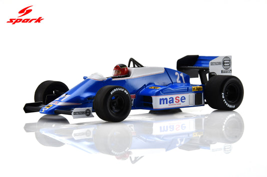 Spark S7257 1/43 Osella FA1F No.21 Brazil GP 1986 Piercarlo Ghinzani
